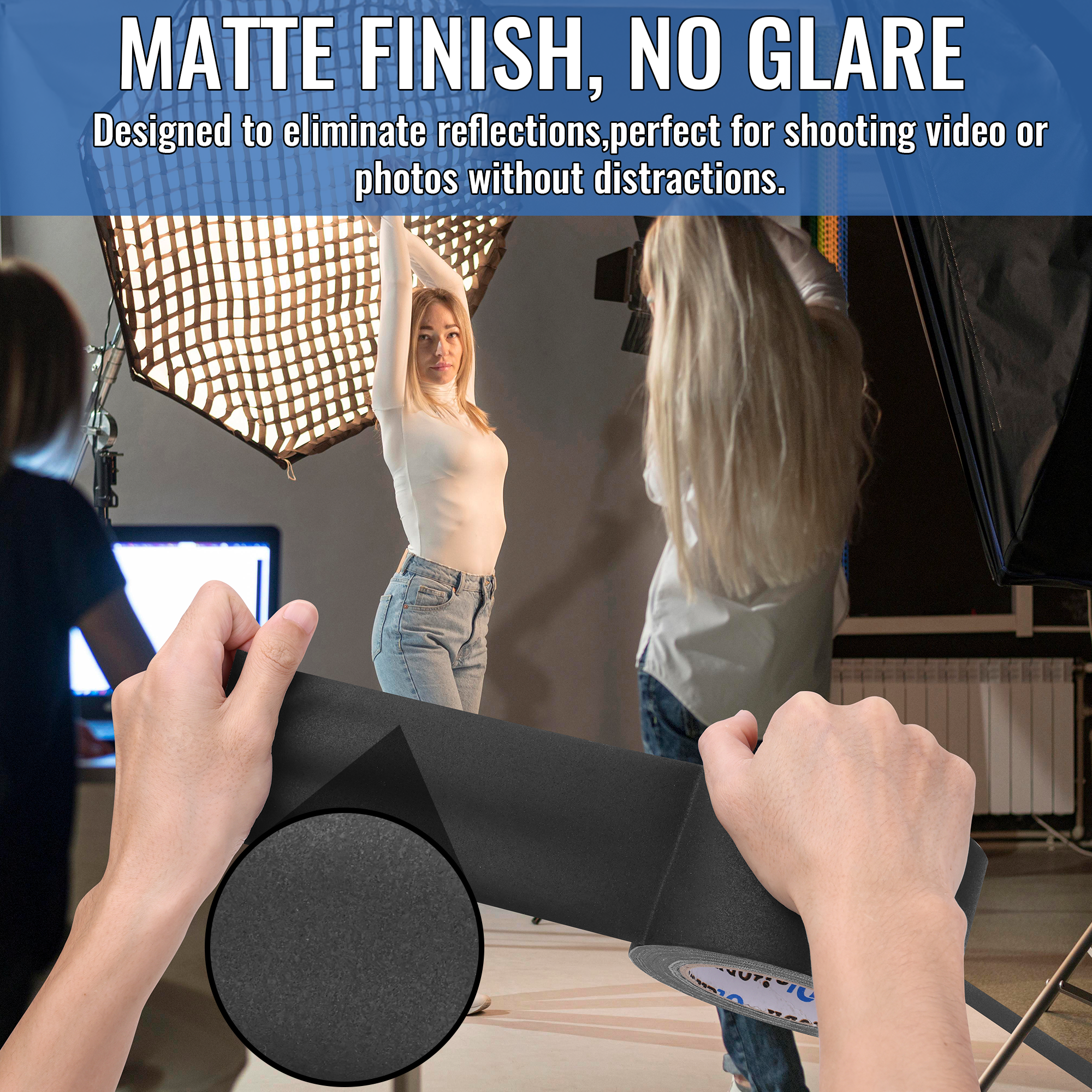 6 Pack New Upgrade Black Gaffer Tape Bulk 11 Mil Industrial Grade Gaffer Tape 3inx 30 Yards