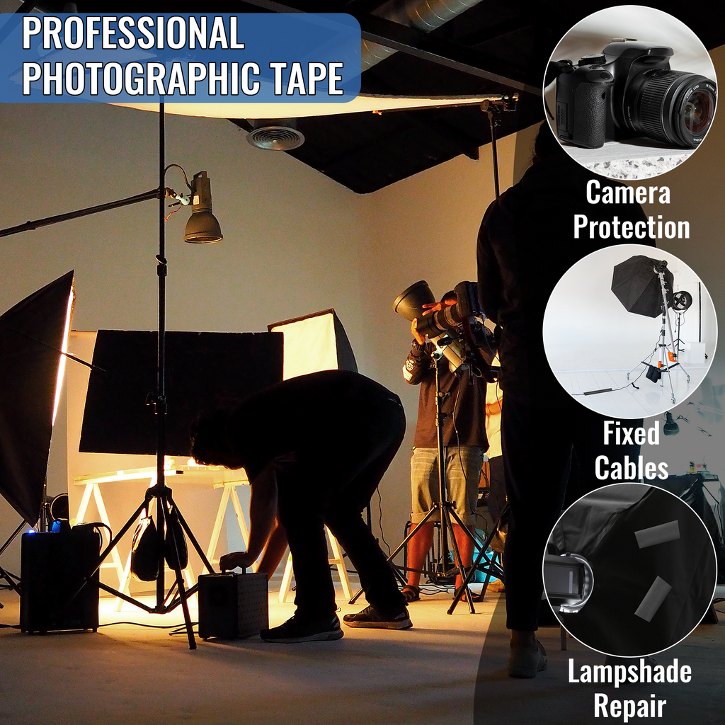 6 Pack New Upgrade Black Gaffer Tape Bulk 11 Mil Industrial Grade Gaffer Tape 3inx 30 Yards