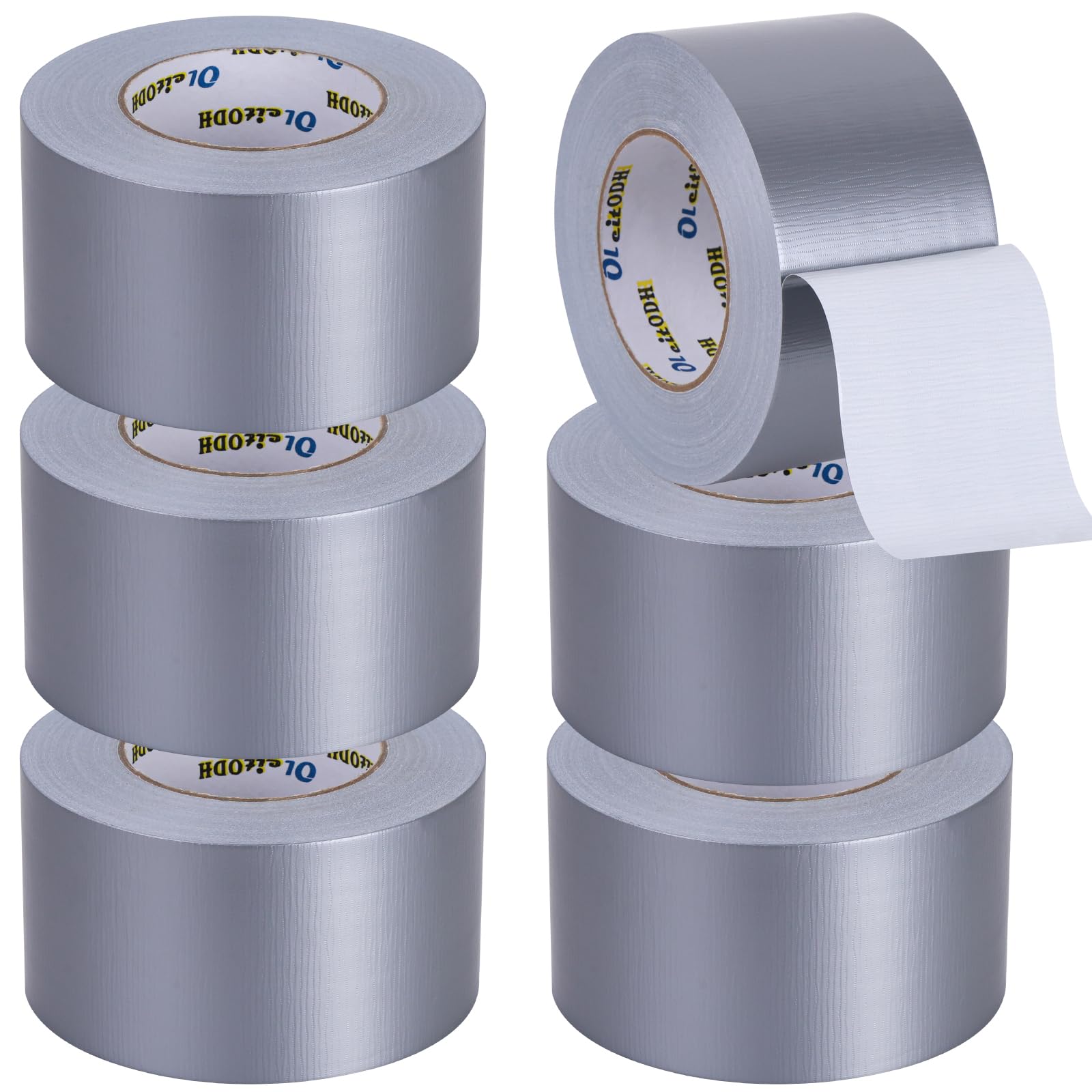 6 Pack 3 in Duct Tape Black Heavy Duty 55 Yards x 3 Inch